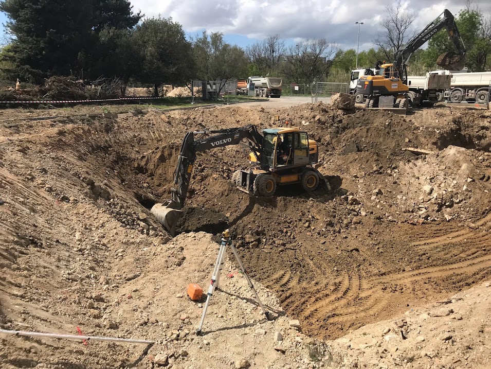 Chantier station-service