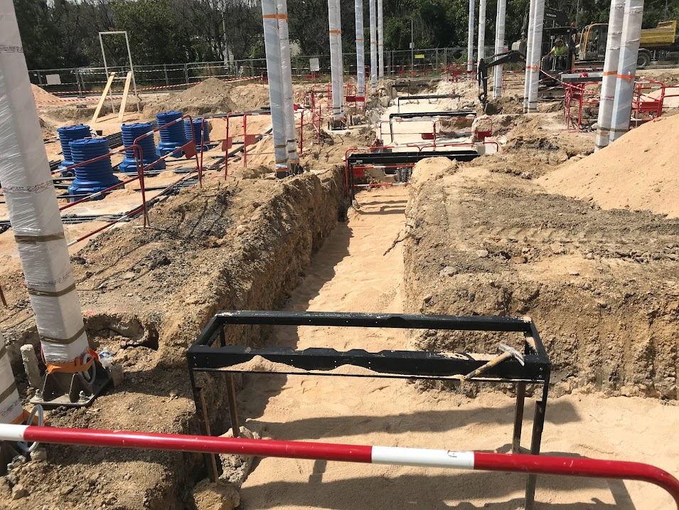 Chantier station-service