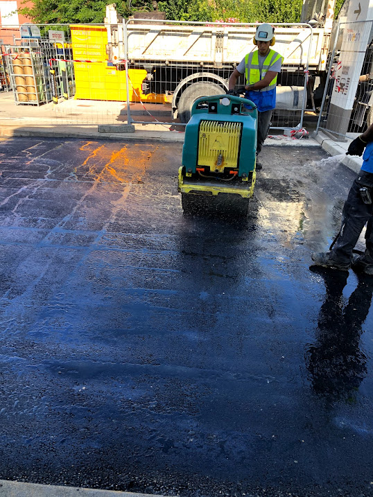 Chantier station-service